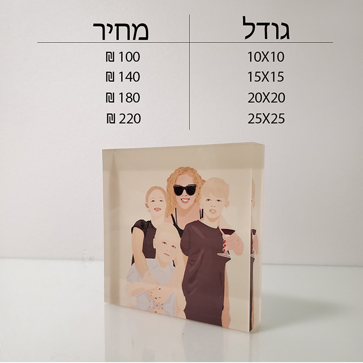 בלוק אייס קריסטלי ריבועי