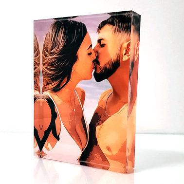 בלוק קריסטלי מלבן עומד